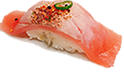Gegrilde spicy Maguro nigiri